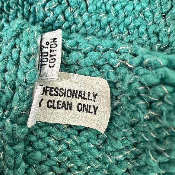 Ani Barrie Women’s Medium Full Zip Sweater Turquoise - Picture 4 of 7